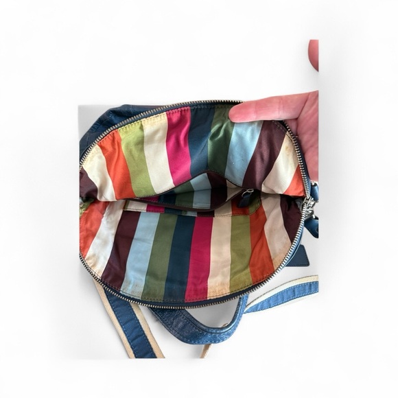 Vintage EUC Rare Coach Poppy Blue Shoulder Bag| Vintage Y2K Bag - Picture 7 of 16